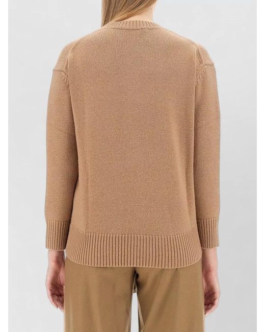 Max Mara Natural Cashmere Wool Jumper