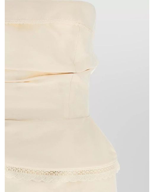 Magda Butrym Natural Silk Mini Dress