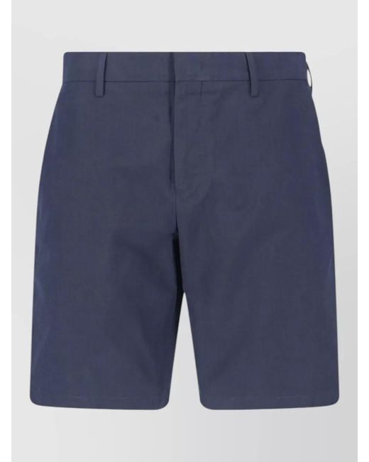 Paul Smith Blue Tailored Shorts Belt Loops And Pockets for men