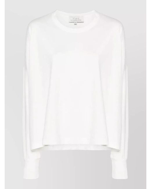 Studio Nicholson White Long-Sleeve T-Shirt
