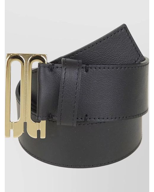 Victoria Beckham Gray Leather Belt