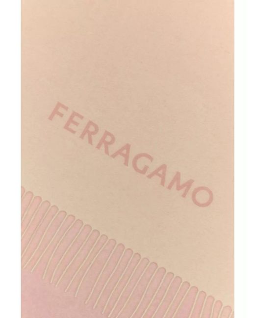 Ferragamo Pink Cashmere Scarf