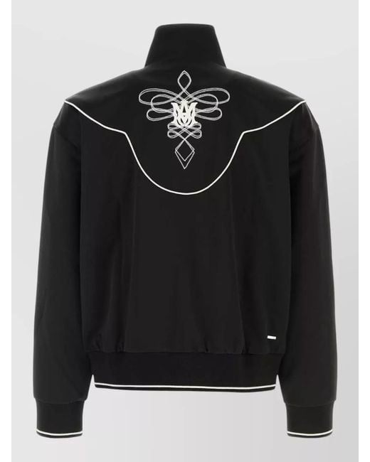 Amiri Black Tech Fabric Coat for men