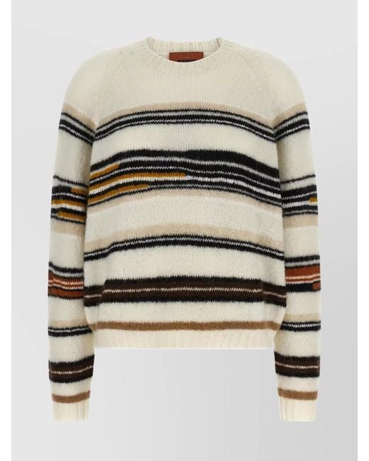 Missoni Natural Striped Crewneck Jumper
