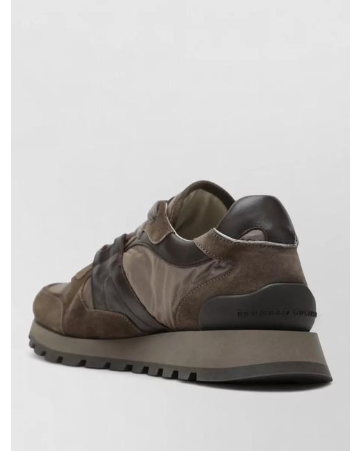 Brunello Cucinelli Brown Low Top Sneakers