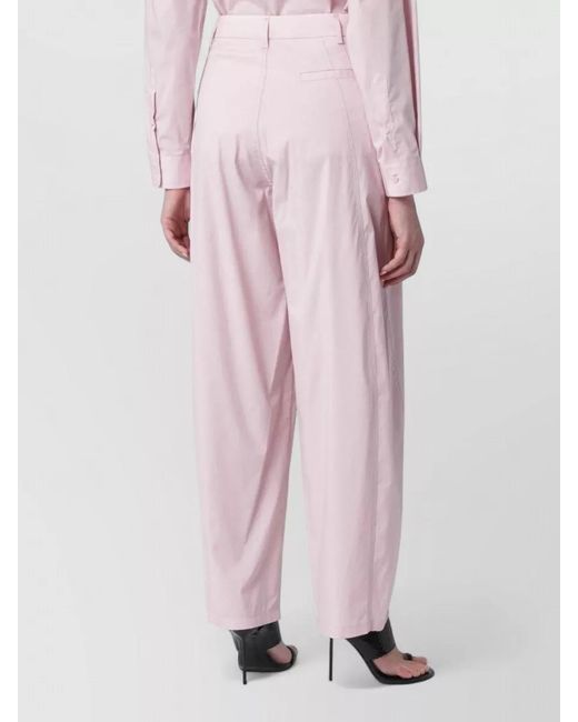 DARKPARK Pink Cotton Wide-Leg Trousers