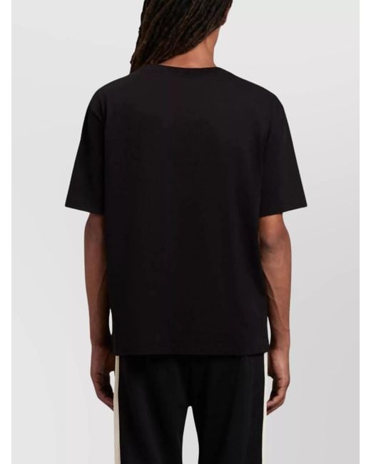 Palm Angels Black Slim-Fit Logo-Print Cotton T-Shirt for men