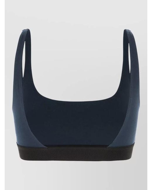 Tom Ford Blue Stretch Modal Bandeau Bra