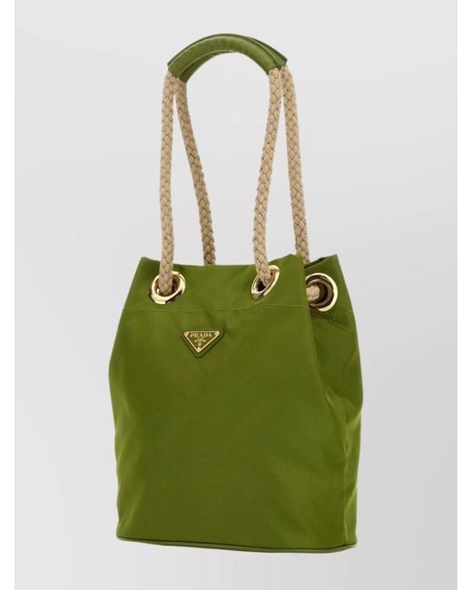 Prada Green Re-Nylon Mariner Bucket Bag