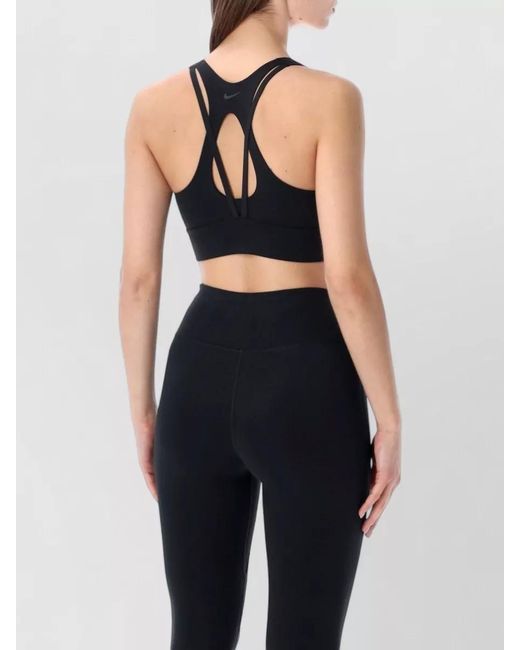 Nike Blue Zenvy Longline Sports Bra
