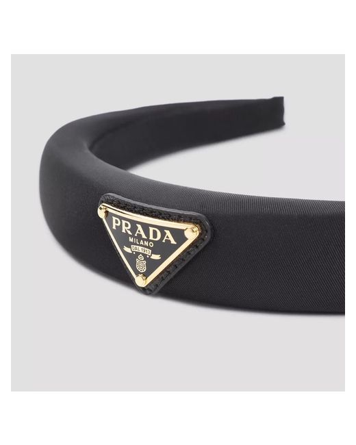 Prada White Headband Crafted From Polyamide Fabric