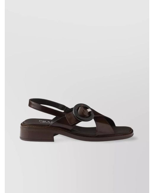 Prada Multicolor Leather Sandals