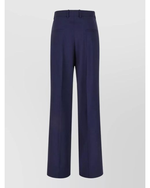 ARMARIUM Blue Wool Giorgia Tailored Pants Pleated Design