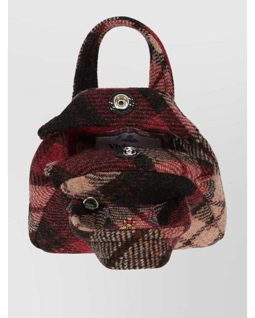 Vivienne Westwood Multicolor Mini Wool Tweed Bag