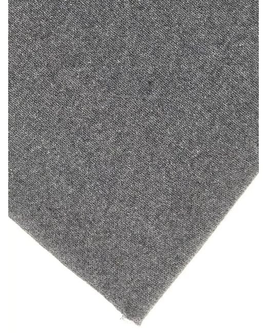 Nude Gray Cashmere Knitted Scarf