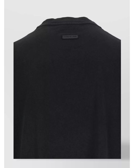 Fear Of God Black Short-Sleeve T-Shirt for men