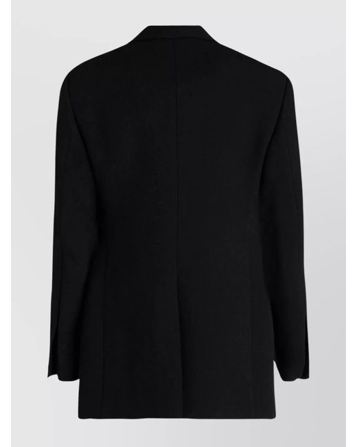 Ferragamo Black Wool Tuxedo Blazer for men