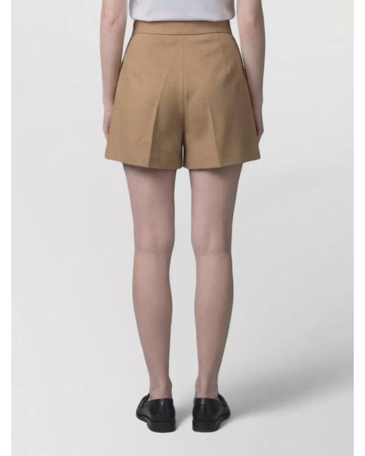 Max Mara Pink Vista Tailored Shorts Regular Fit
