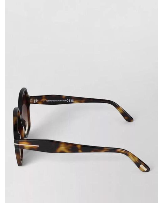 Tom Ford Brown Sunglasses Ft1032 53Z Octagonal Frame