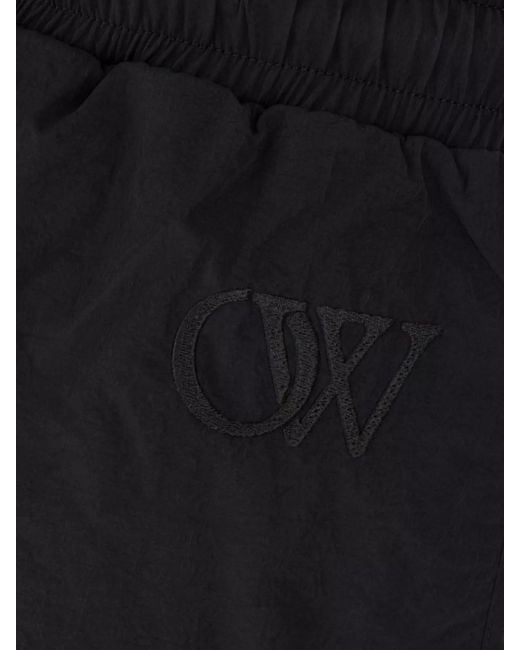 Off-White c/o Virgil Abloh Blue Polyester Shorts