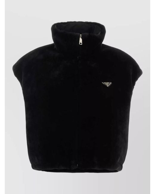 Prada Black Reversible Fur Jacket