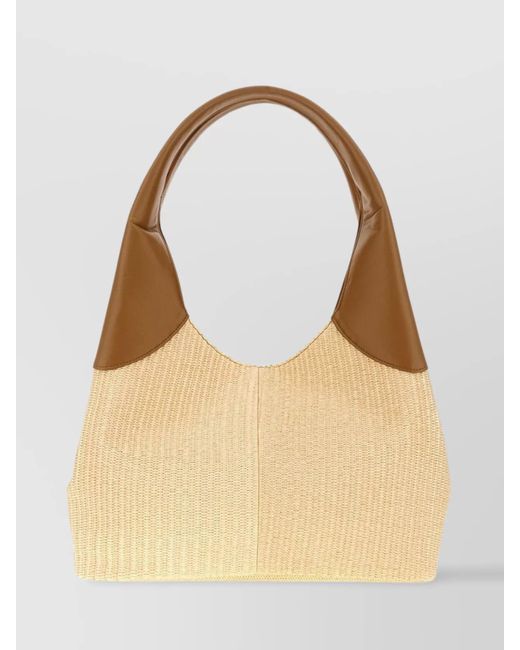 THEMOIRÈ Natural Straw Shoulder Bag