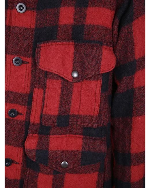 Junya Watanabe Red Wool Shirt Jacket for men