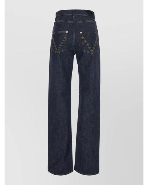 Bottega Veneta Blue Straight-Leg Denim Jeans