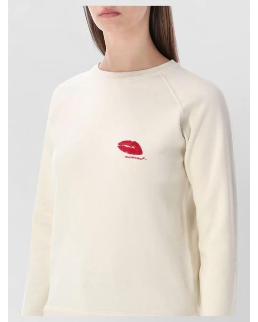 Isabel Marant White Cotton Relaxed-Fit Sweatshirt