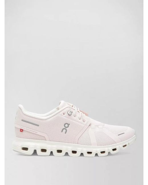 On Shoes Natural Mesh Upper Sneakers Rubber Outsole Design