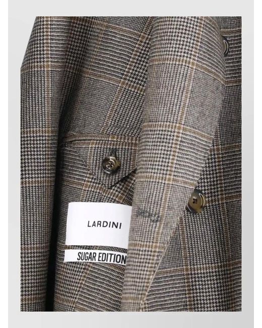 Lardini Brown Virgin Wool Blazer for men