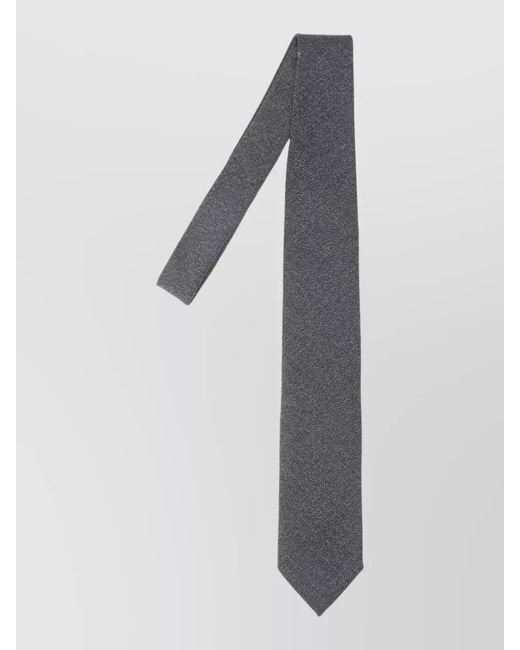Lardini White Tie Adjustable Length Textured Fabric Formal for men