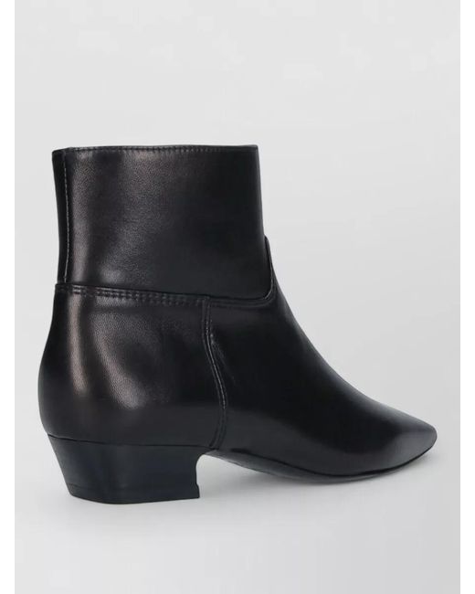 Stuart Weitzman Black Pointed Toe Ankle Length Boots