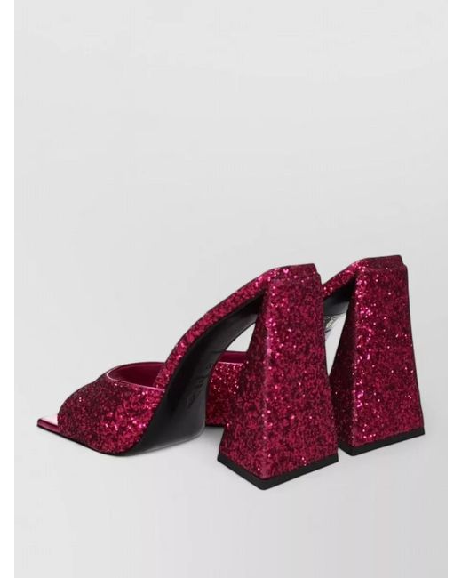 The Attico Pink Platform Mules