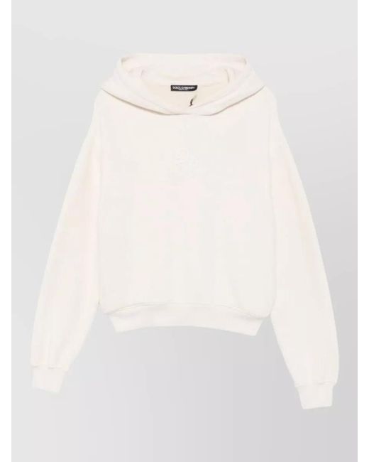 Dolce & Gabbana White Crewneck Loungewear Top