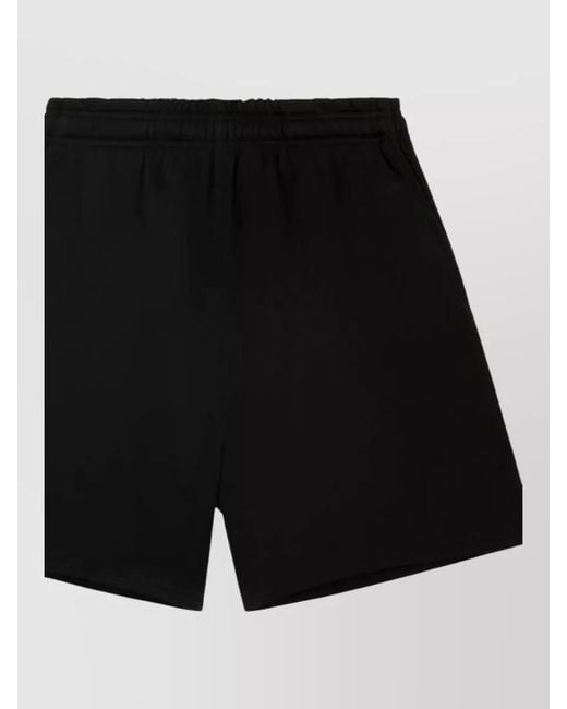 Entire studios Black Cotton Standard Bermuda Shorts for men