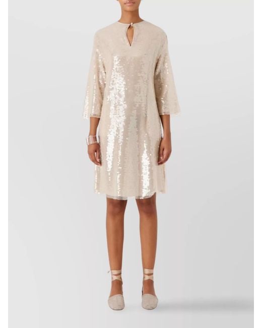 Emporio Armani Natural Knee-Length Dress