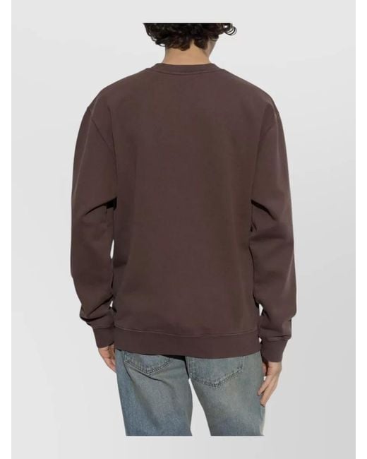 Jacquemus Brown Long Sleeve Crew Neck Regular Fit Top for men