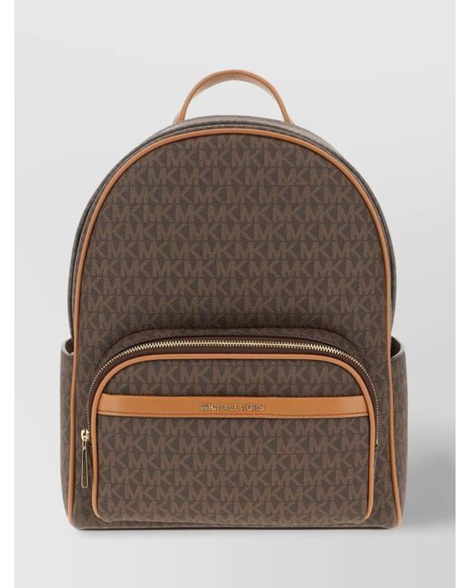 Michael Kors Brown Na Coated Canvas Backpack