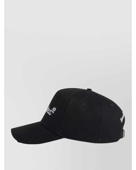 DSquared² Black Baseball Cap for men