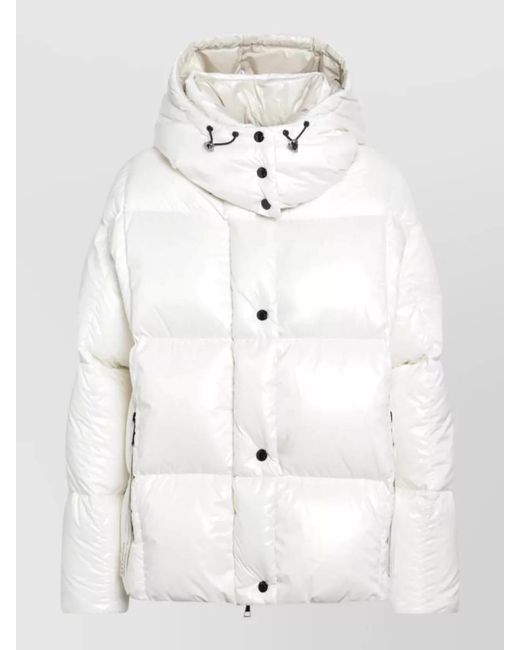 Moncler White Down Puffer Jacket