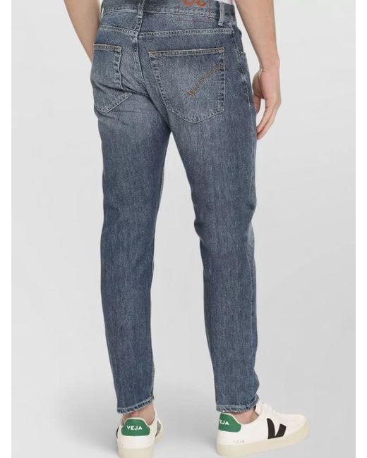 Dondup Blue Dian Slim Denim Jeans Five Pocket for men