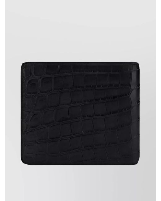 Saint Laurent Black Calf Leather Bifold Wallet for men