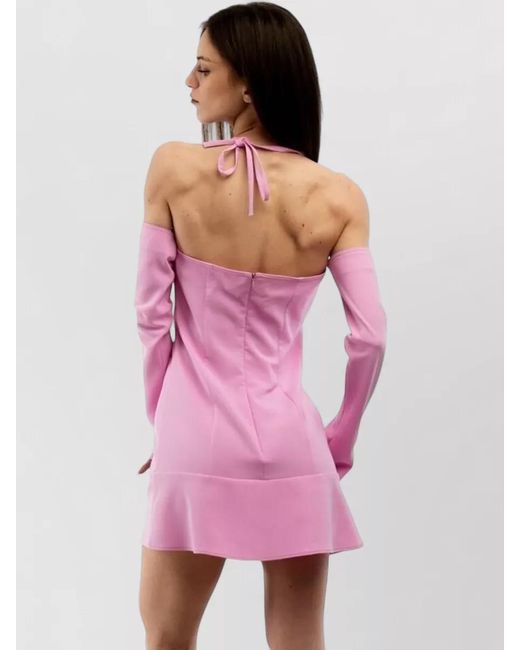 Moschino Pink Printed Mini Dress