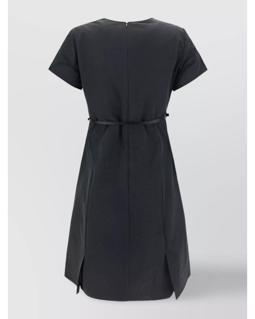 Givenchy Black Polyester Blend Short-Sleeve Mini Dress
