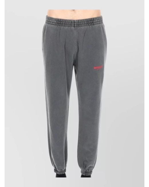 Represent Gray Pants Elastic Cuffs Back And Side Pockets for men