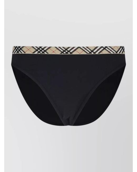 Burberry Black Lounge Shorts Elastic Waistband Comfort Fit