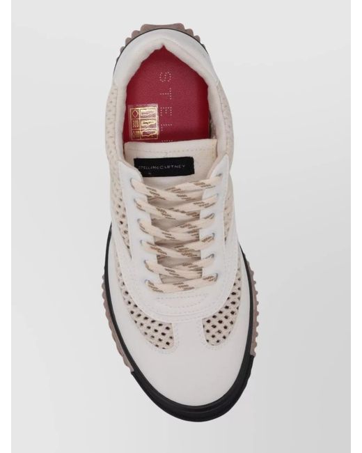 Stella McCartney White Recycled Polyester Low-Top Sneakers