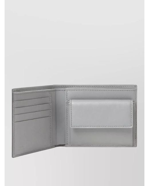 Fendi Gray Leather Wallet for men