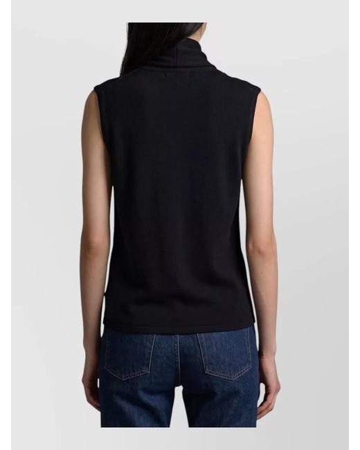 Lemaire Blue Asymmetrical Merino Wool Blend Cardigan Scarf
